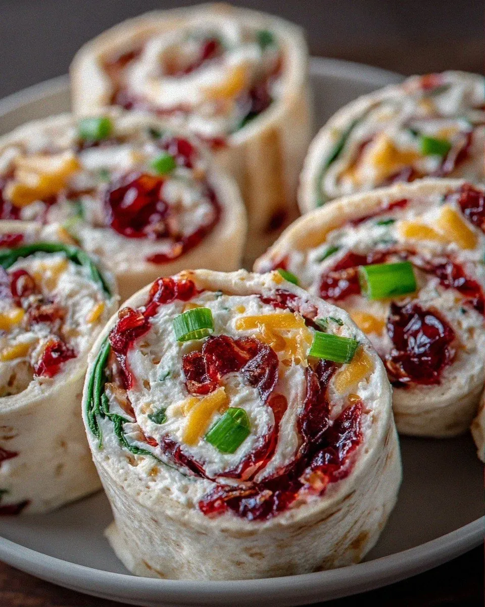 Cranberry Pepper Jelly Pinwheels