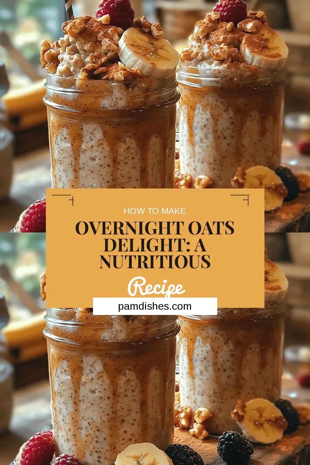 Overnight Oats Delight: A Nutritious Breakfast for Busy Lives