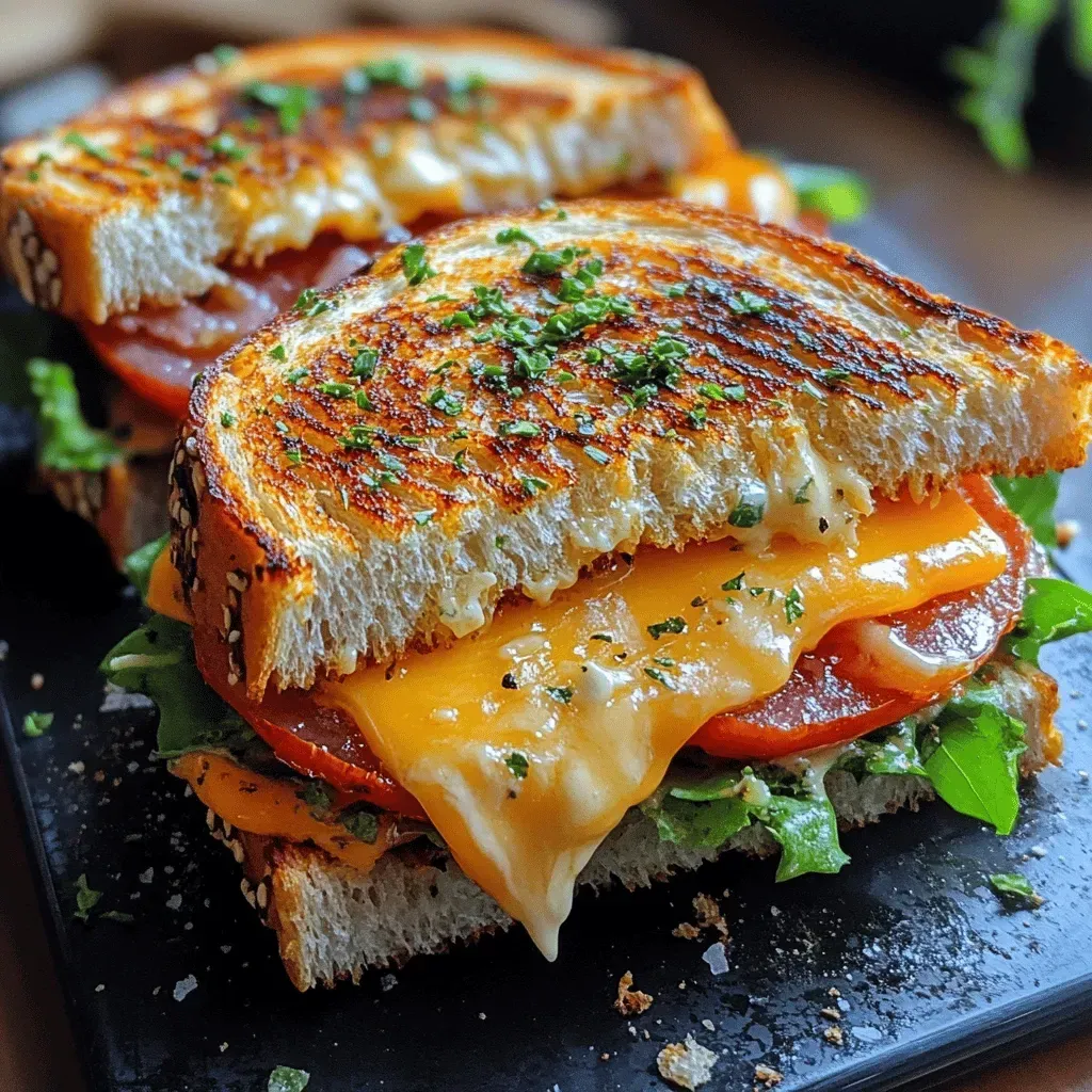 Ultimate Grilled Cheese BLT Sandwich Recipe