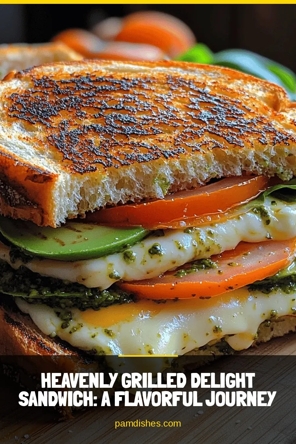 Heavenly Grilled Delight Sandwich: A Flavorful Journey