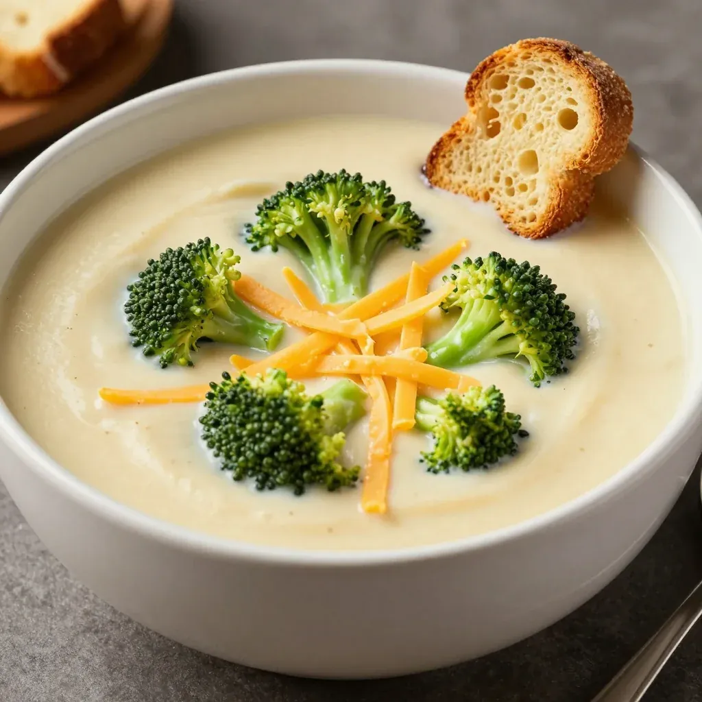Creamy Broccoli Cheddar Soup for NFL Game Day