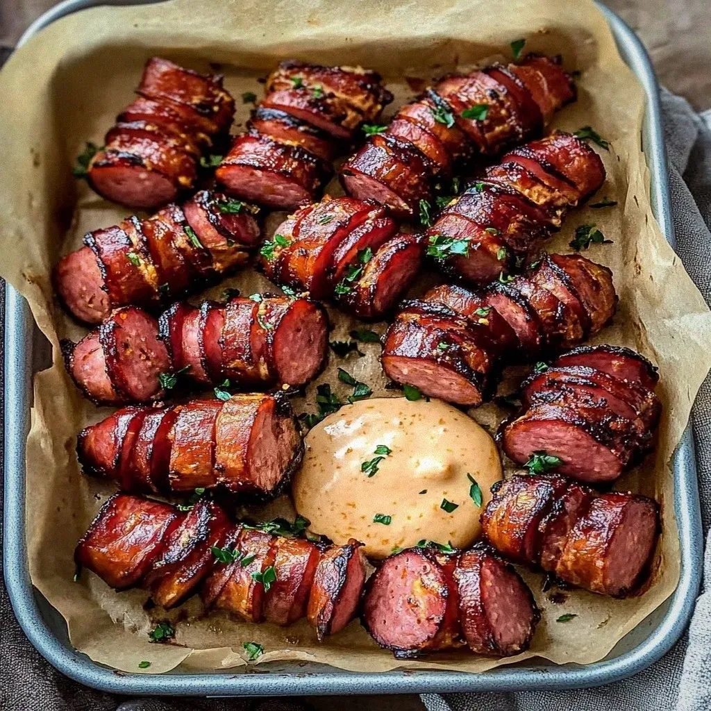 Irresistible Mustard Hasselback Kielbasa Bites Recipe