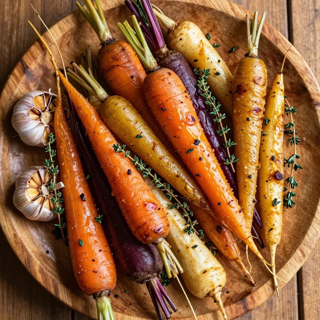 garlic and herb roasted root vegetables for easy winter dinners