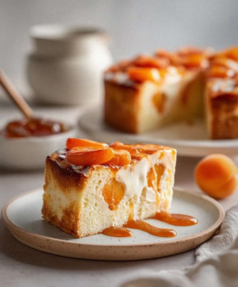 🍑 Apricot Ricotta Cake