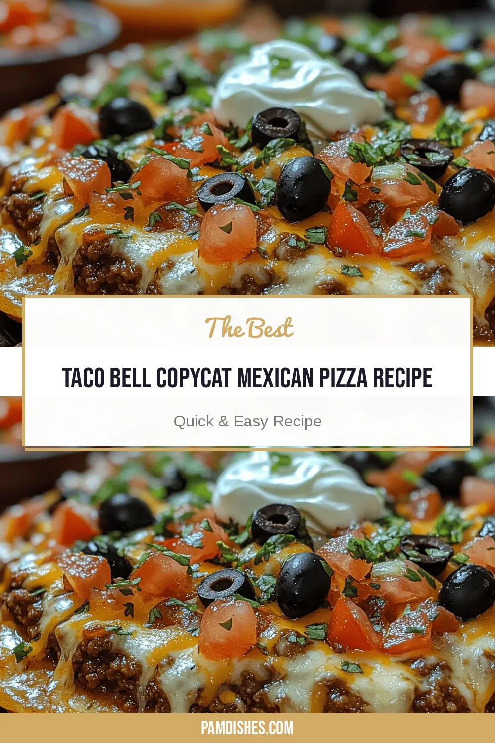 Taco Bell Copycat Mexican Pizza Recipe