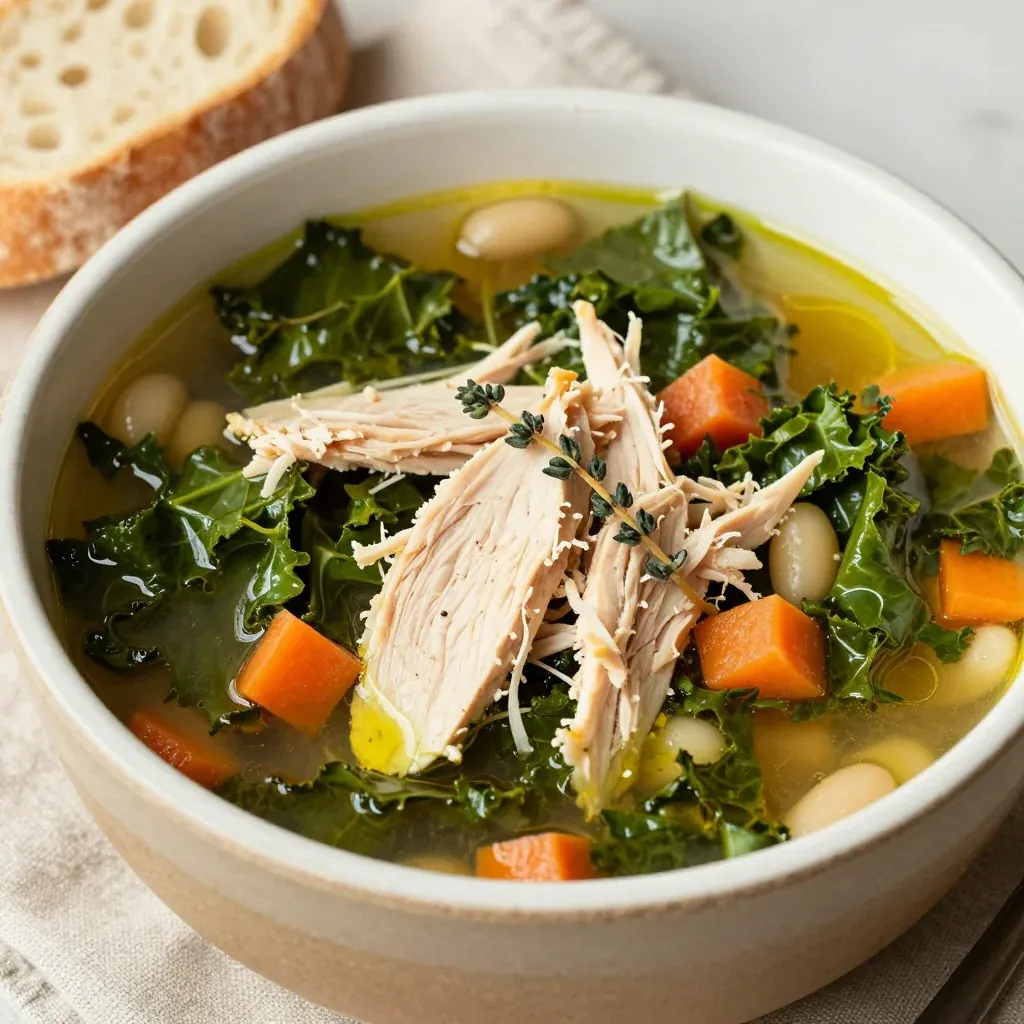 slow cooker chicken and kale soup for easy healthy january dinners