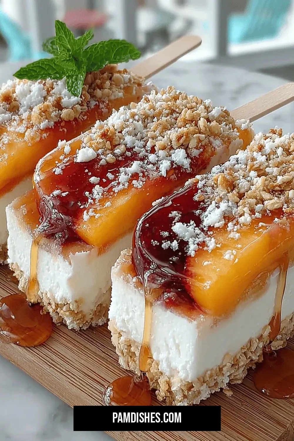 Frozen Yogurt Peach Ring Pops: A Refreshing Treat