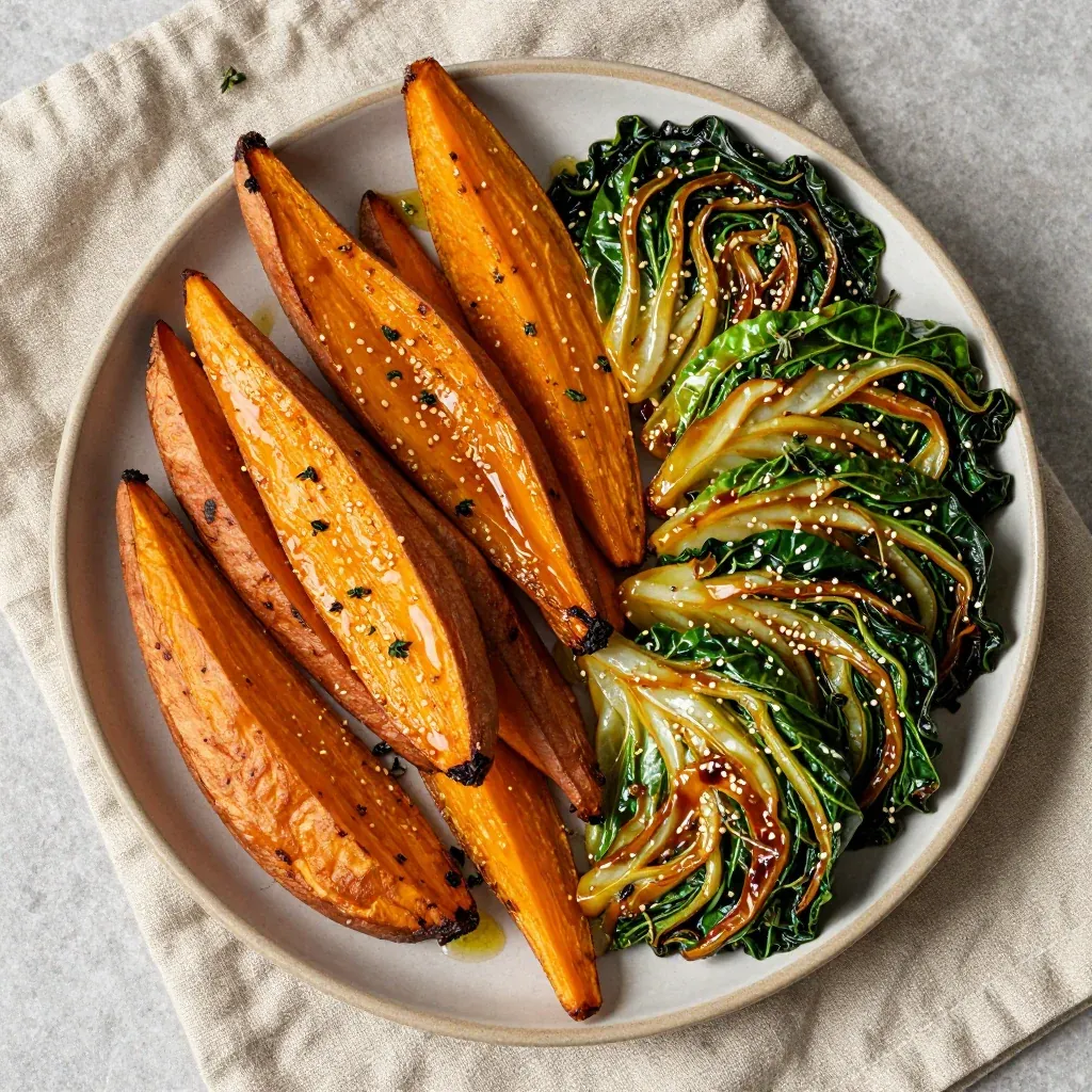 budgetfriendly roasted sweet potato and cabbage family dinners