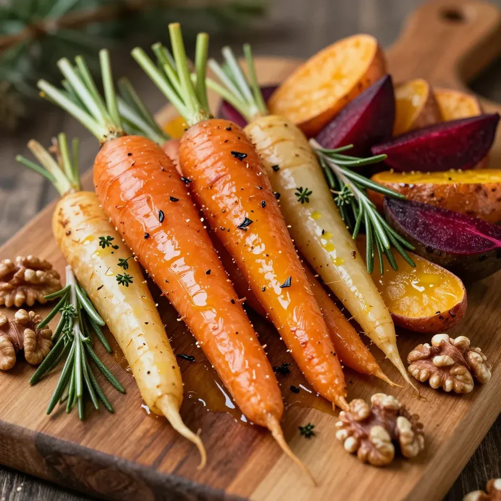roasted root vegetable medley with fresh herbs for holiday parties