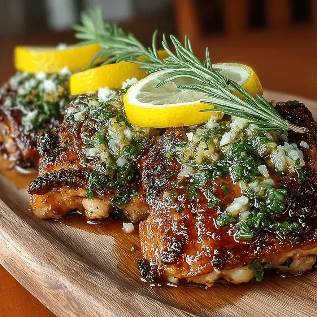 Zesty Slow Cooker Lemon Herb Chicken Thighs