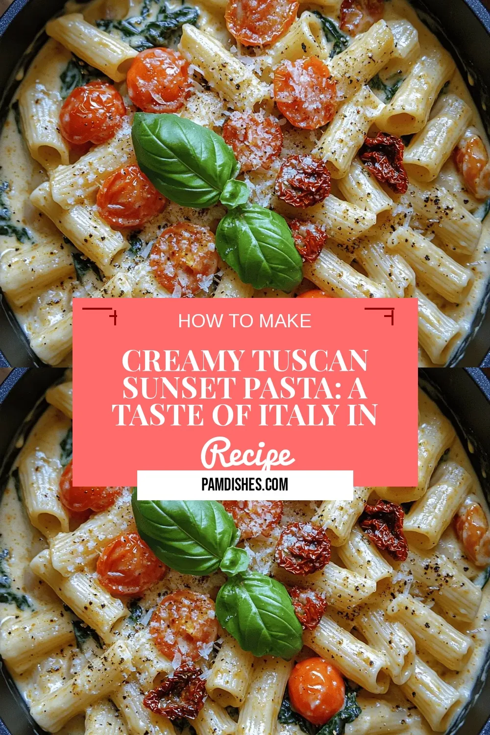 Creamy Tuscan Sunset Pasta: A Taste of Italy in Your Kitchen