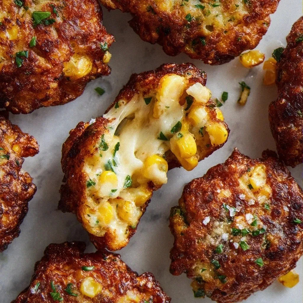 Irresistibly Crispy Cheesy Corn Fritters – Full Article