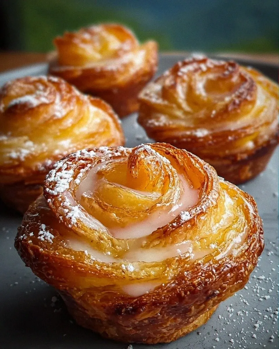 Peach Pie Cruffins Recipe