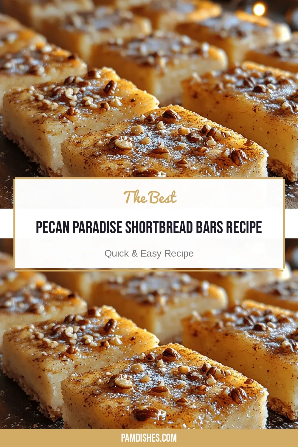 Pecan Paradise Shortbread Bars Recipe