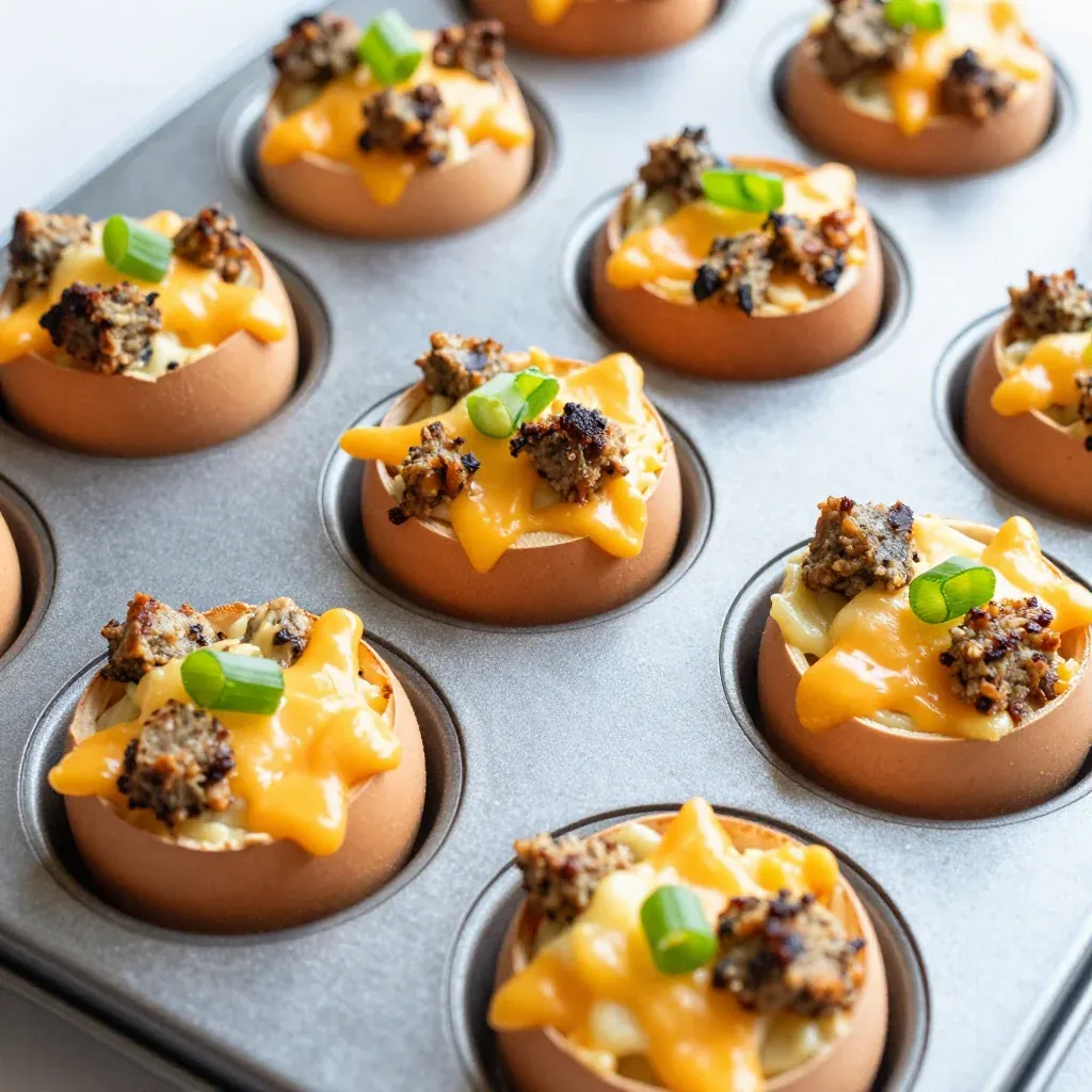 Freezer Prep Breakfast Sausage and Egg Cups