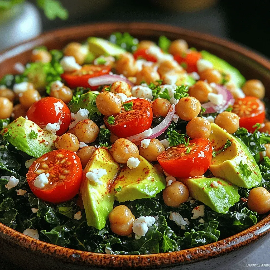 Crunchy Kale Bliss with Roasted Chickpeas: A Wholesome Delight