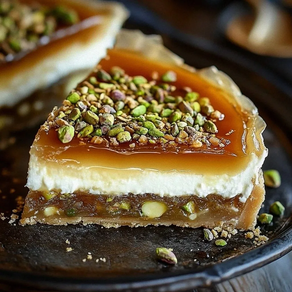Honey Pistachio Baklava Cheesecake: A Sweet Symphony of Cultures
