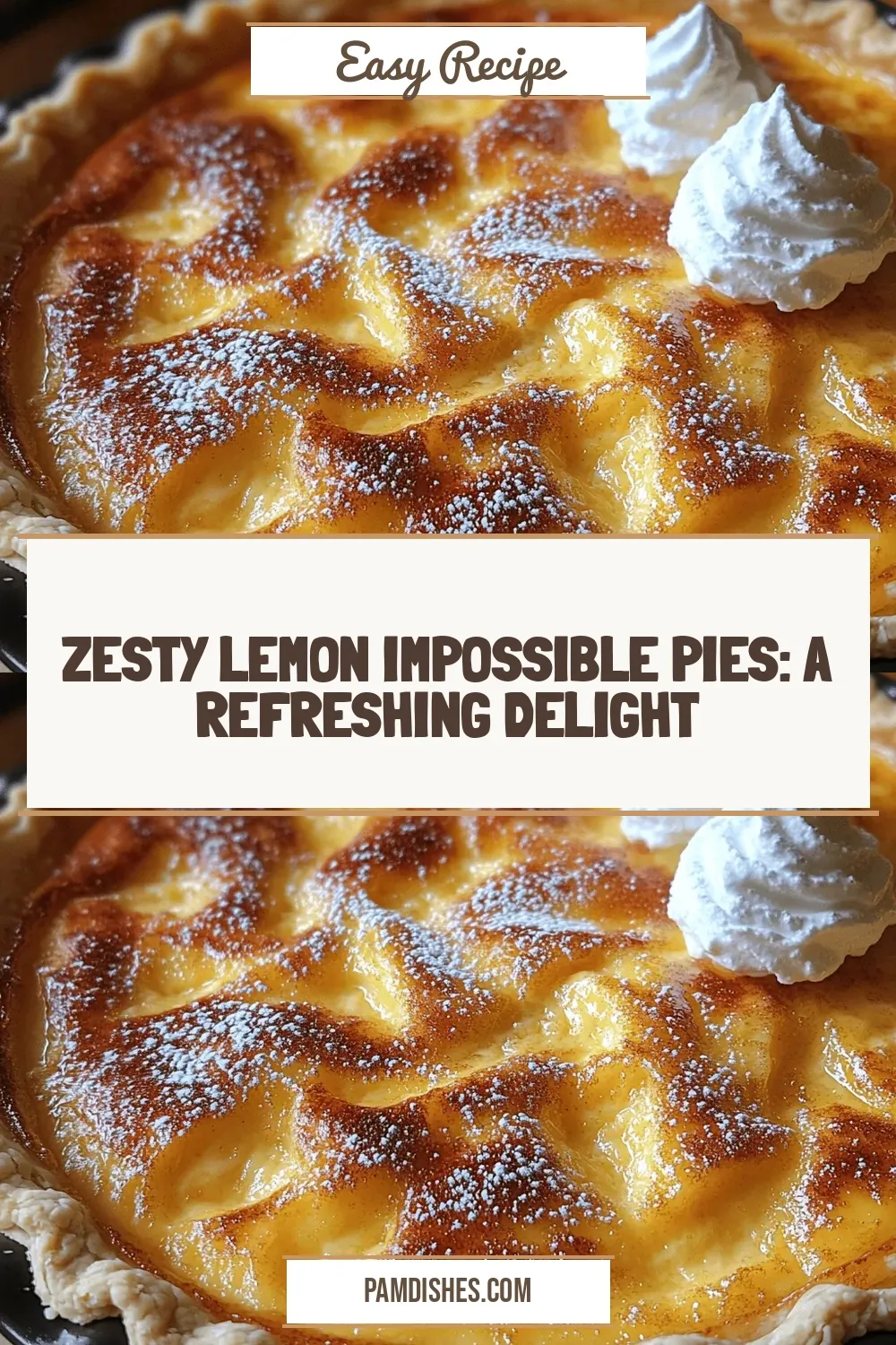 Zesty Lemon Impossible Pies: A Refreshing Delight