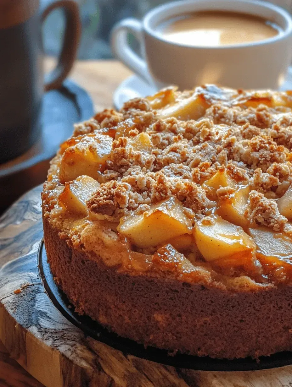 Moist Apple Crumble Coffee Cake Recipe