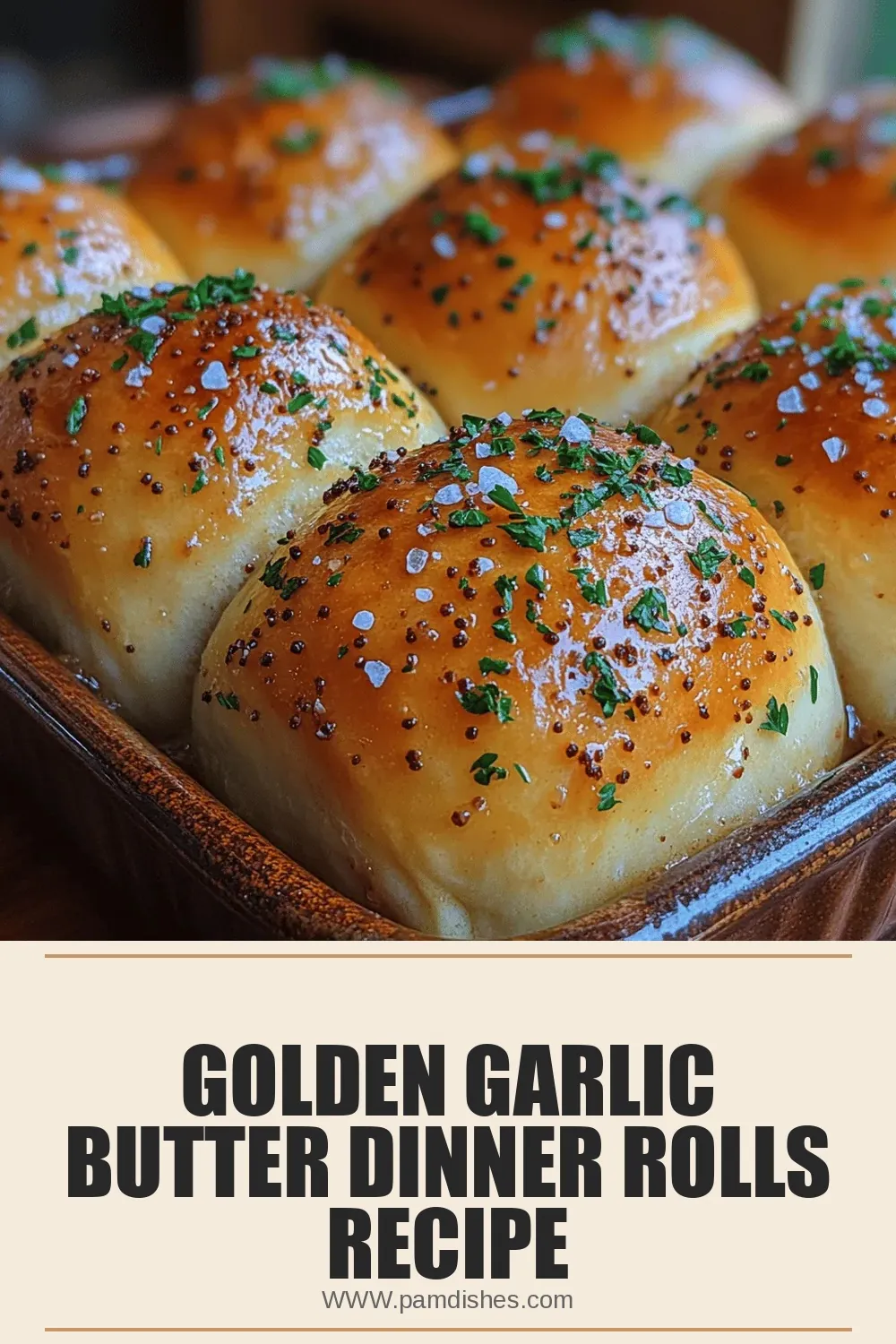 Golden Garlic Butter Dinner Rolls Recipe