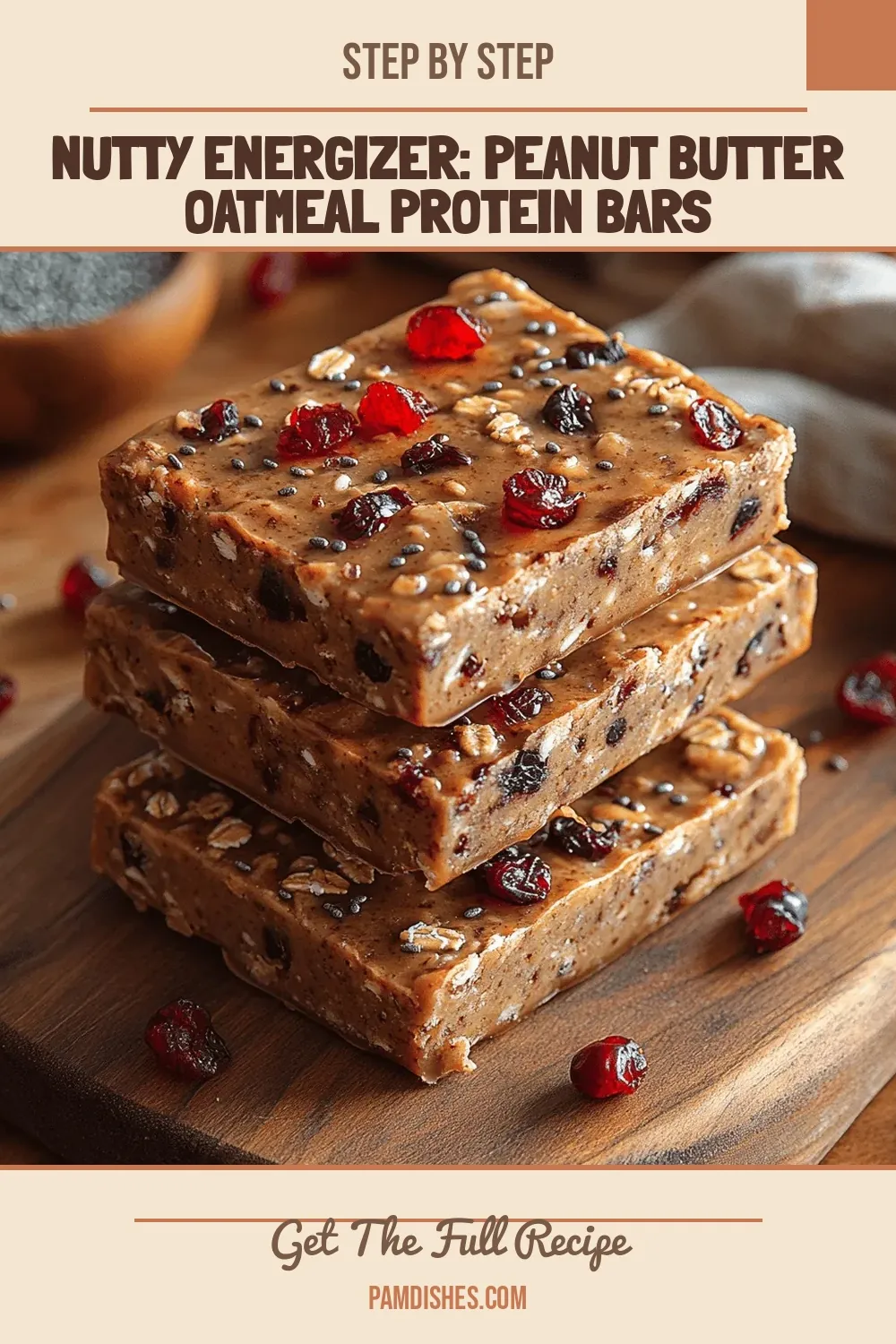 Nutty Energizer: Peanut Butter Oatmeal Protein Bars