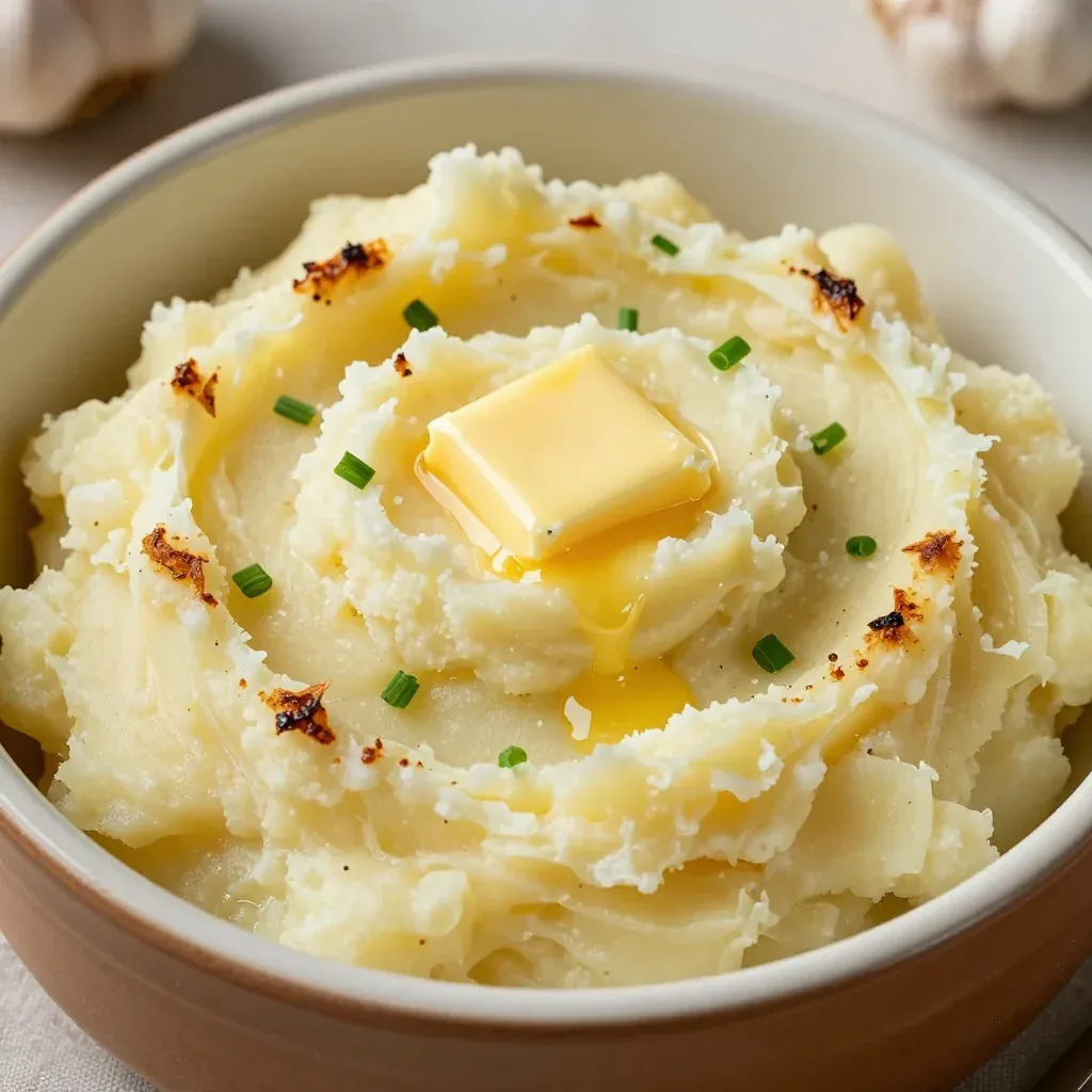 creamy garlic mashed potatoes to serve with special occasion roasts
