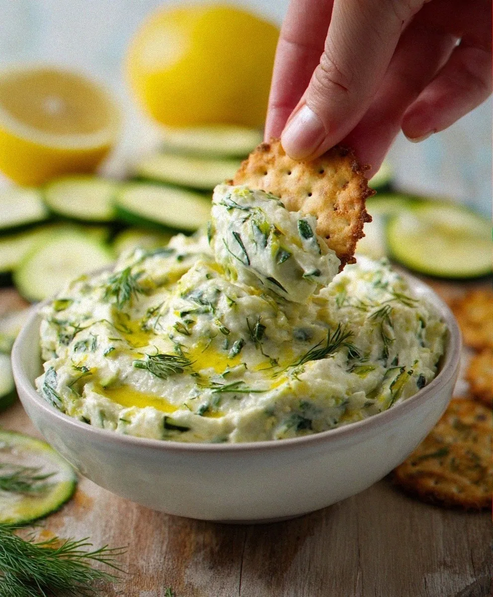 Lemon & Dill Roasted Zucchini Dip: A Fresh, Creamy, Plant-Based Appetizer