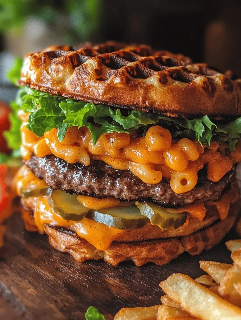 Mac ‘N Cheese Waffle Burger Recipe: A Creative Comfort Food Sensation