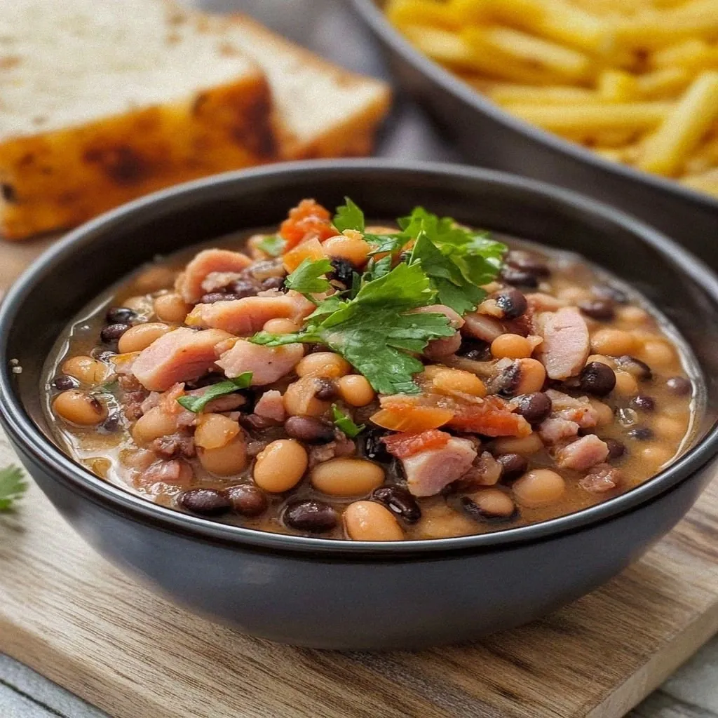Savory Crock Pot Southern Black-Eyed Peas With Ham Hock
