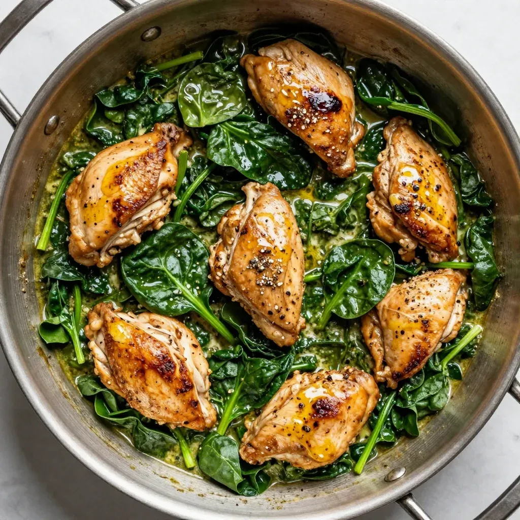 healthy one pot chicken and spinach casserole for clean eating january dinners