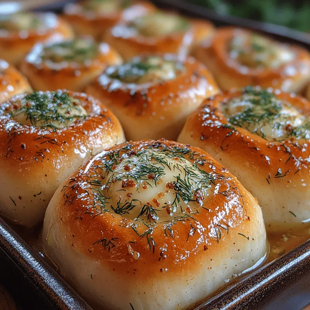 Squishy Garlic Dill Rolls Recipe