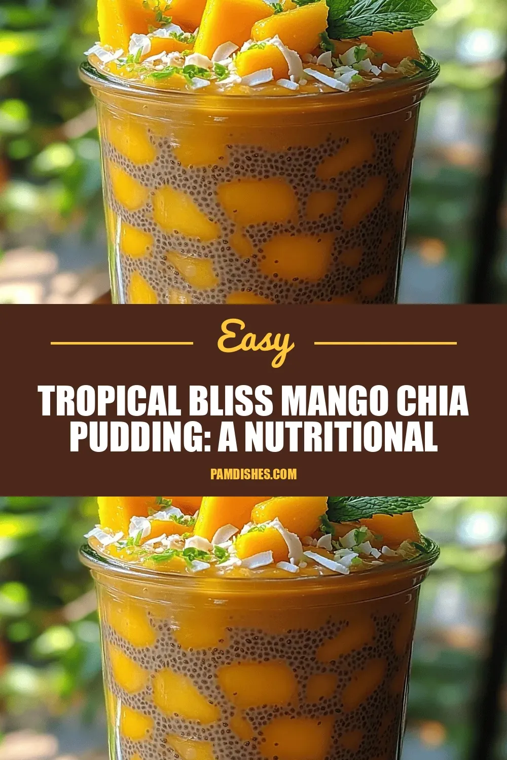 Tropical Bliss Mango Chia Pudding: A Nutritional Delight