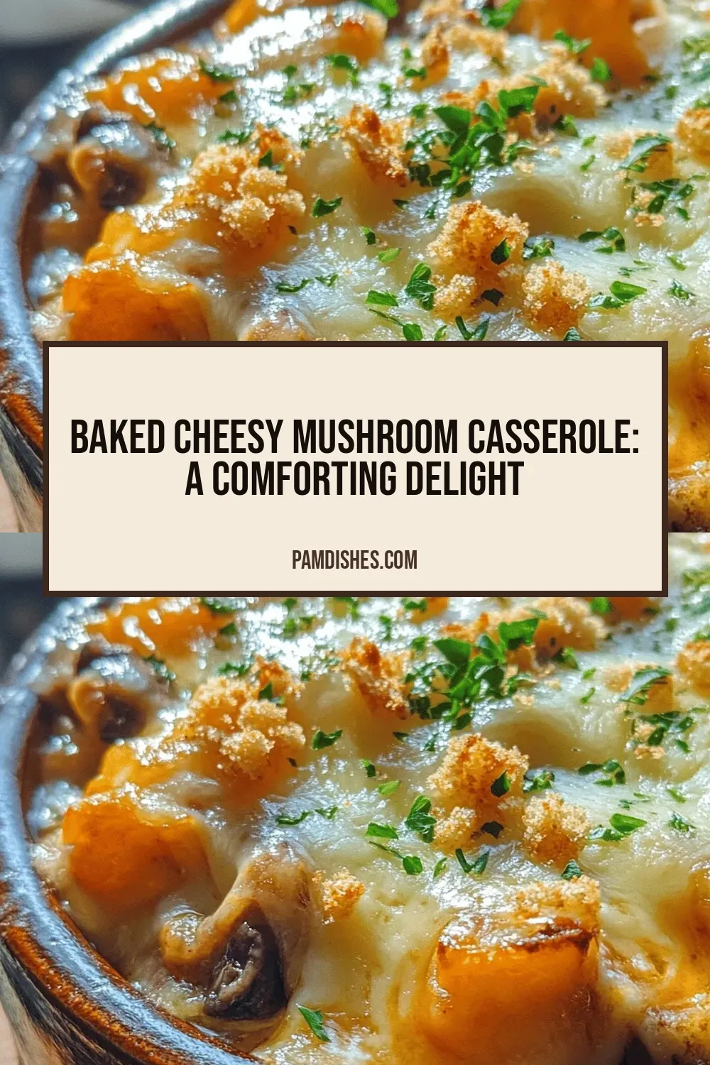Baked Cheesy Mushroom Casserole: A Comforting Delight