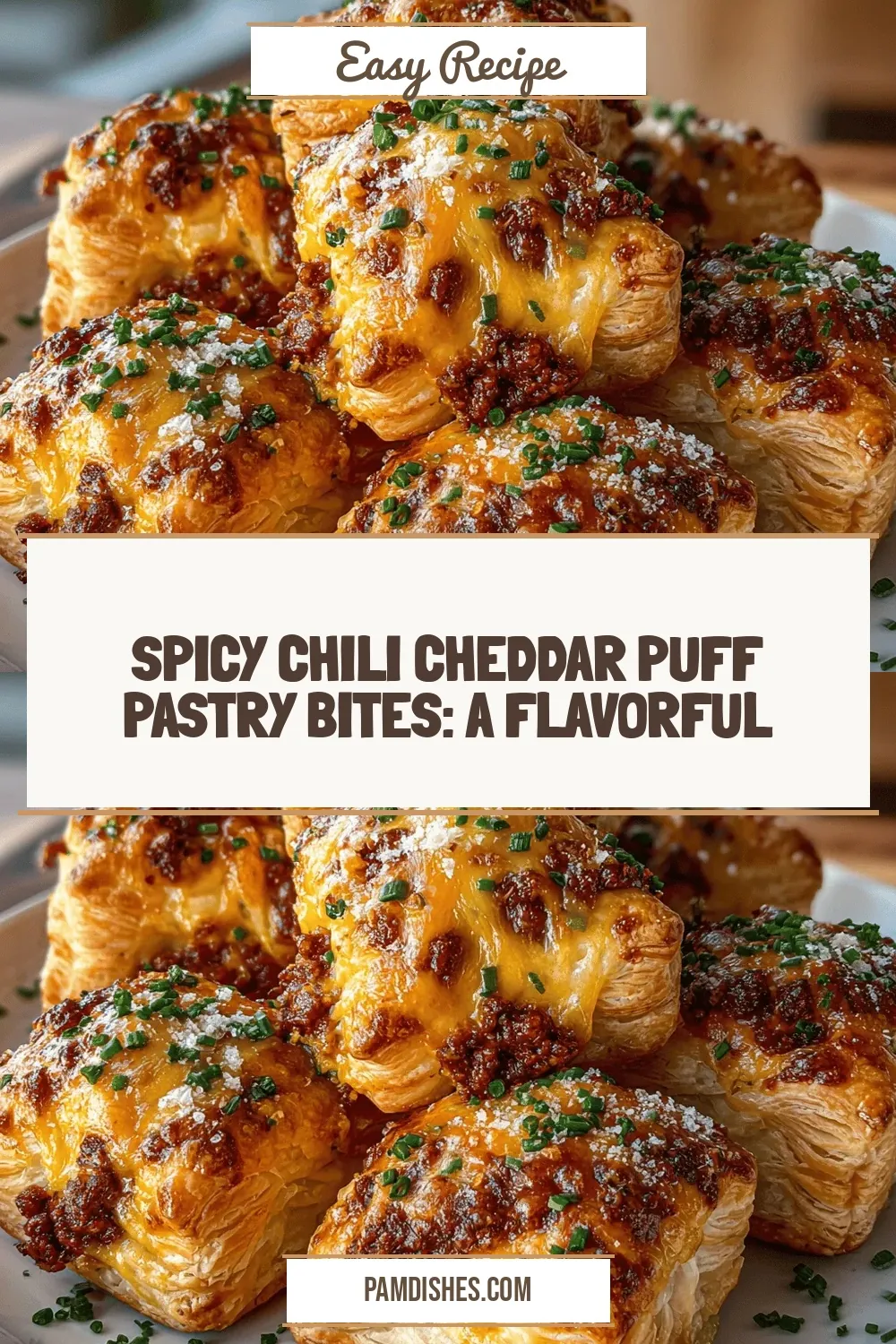 Spicy Chili Cheddar Puff Pastry Bites: A Flavorful Delight