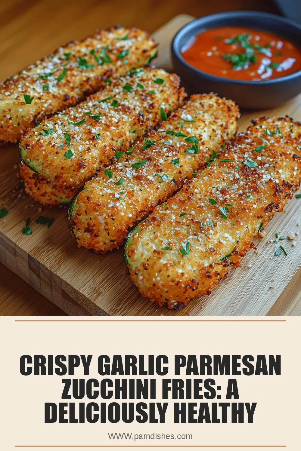 Crispy Garlic Parmesan Zucchini Fries: A Deliciously Healthy Snack