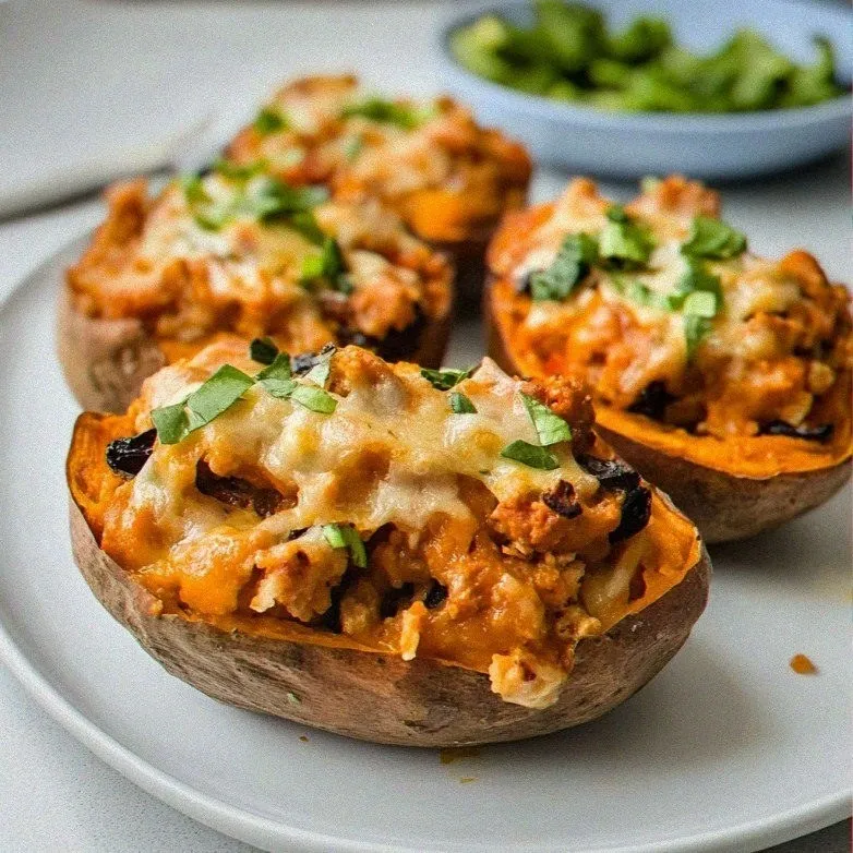 Delicious Easy Turkey Stuffed Sweet Potatoes Recipe
