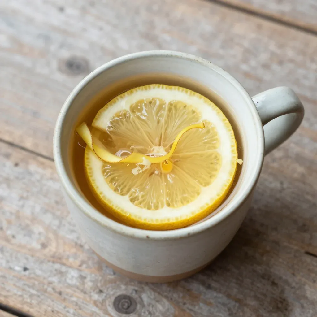 New Year's Day Lemon and Ginger with Warm Water