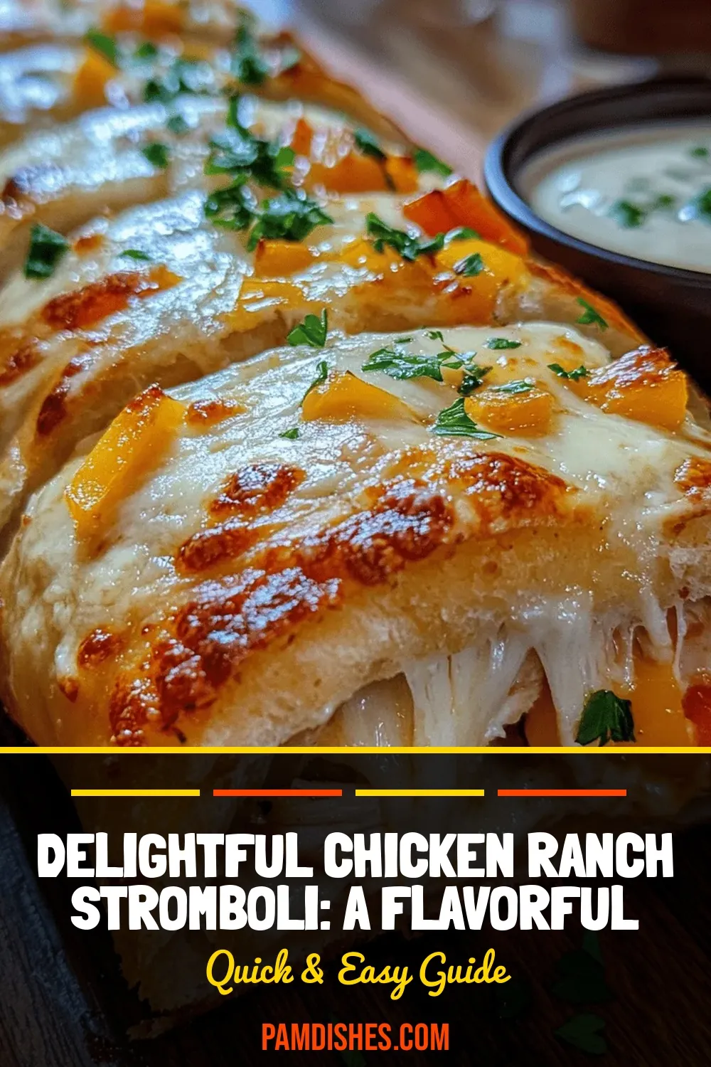 Delightful Chicken Ranch Stromboli: A Flavorful Twist on a Classic