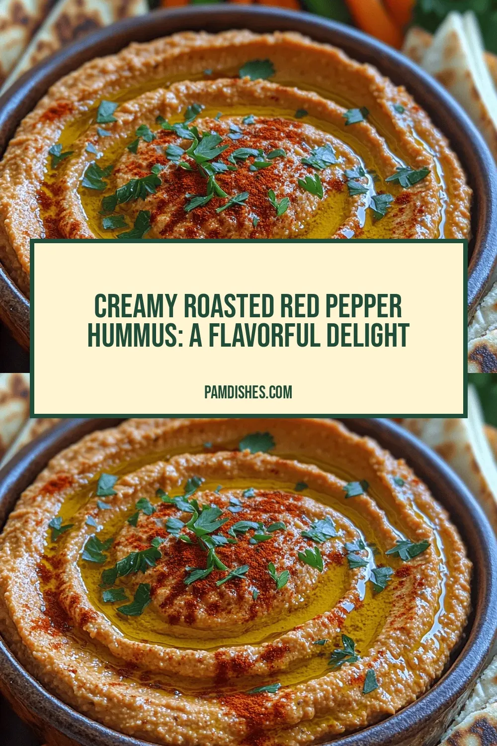 Creamy Roasted Red Pepper Hummus: A Flavorful Delight