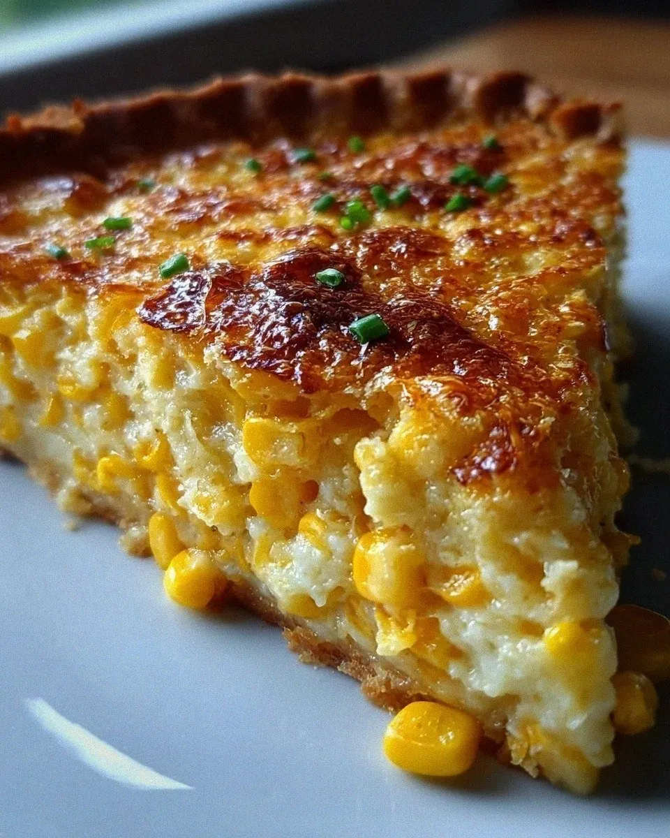 Delicious Cheddar Sweet Corn Pie: A Family Favorite!