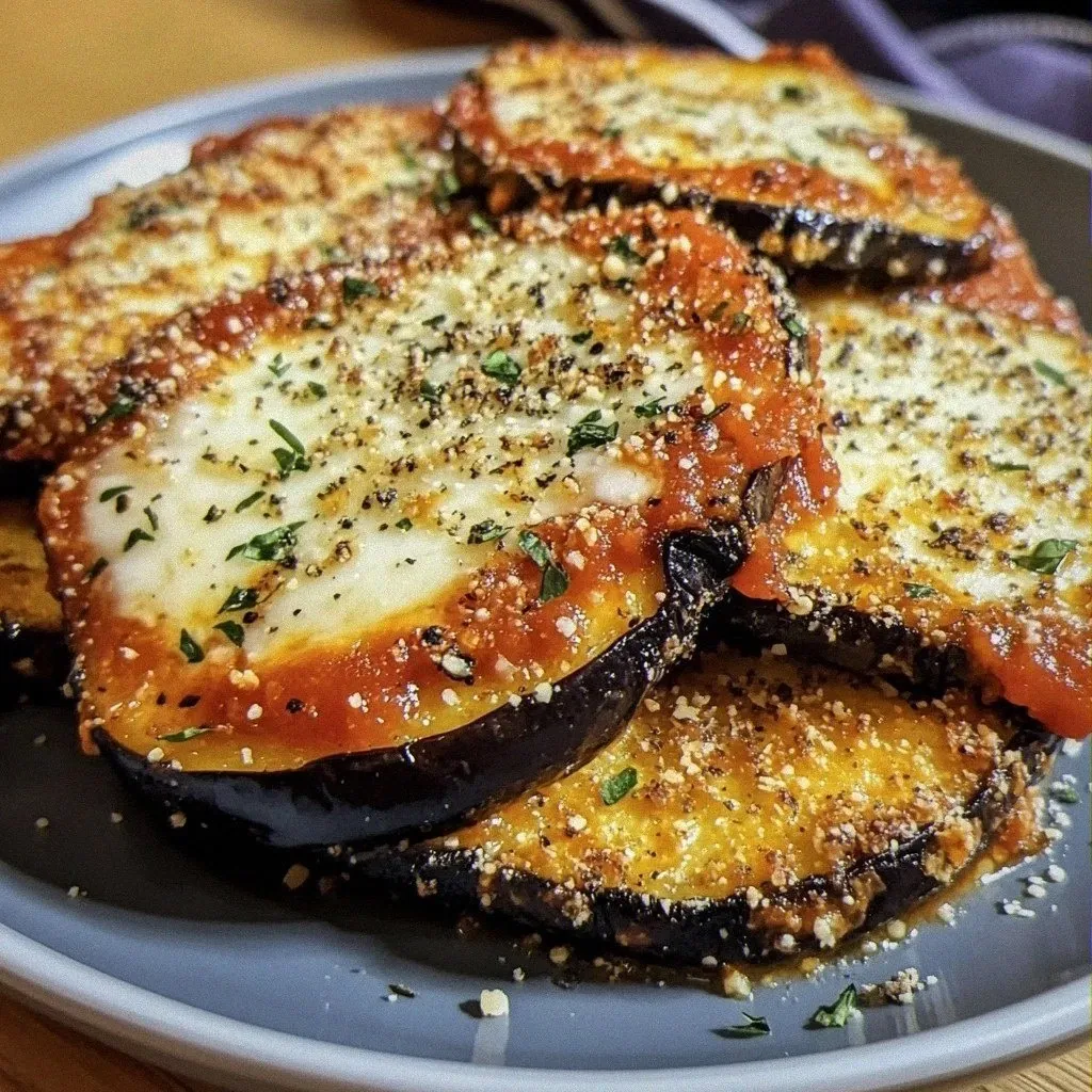 Savor the Flavor of Crispy Baked Eggplant Parmesan Today!