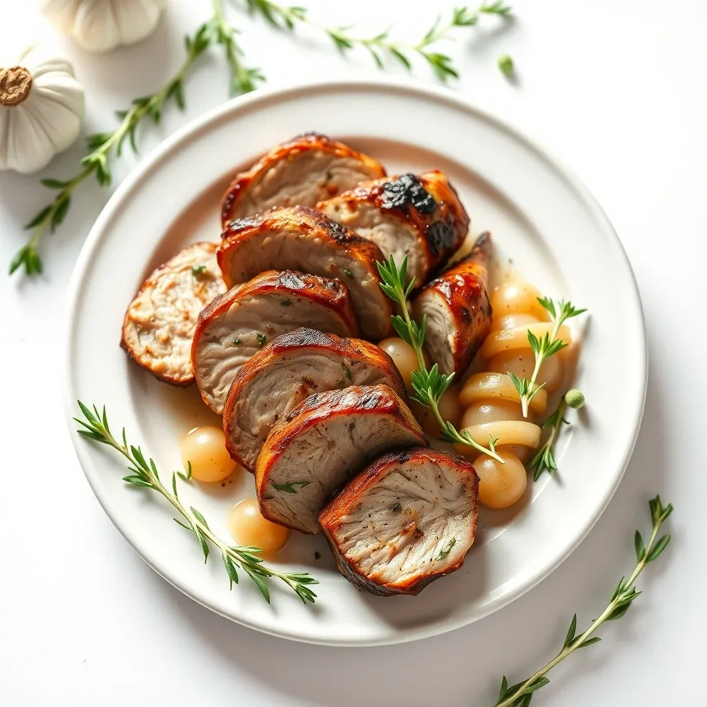 Savory Garlic Herb Roasted Pork Tenderloin: Cooking Steps and Serving Suggestions