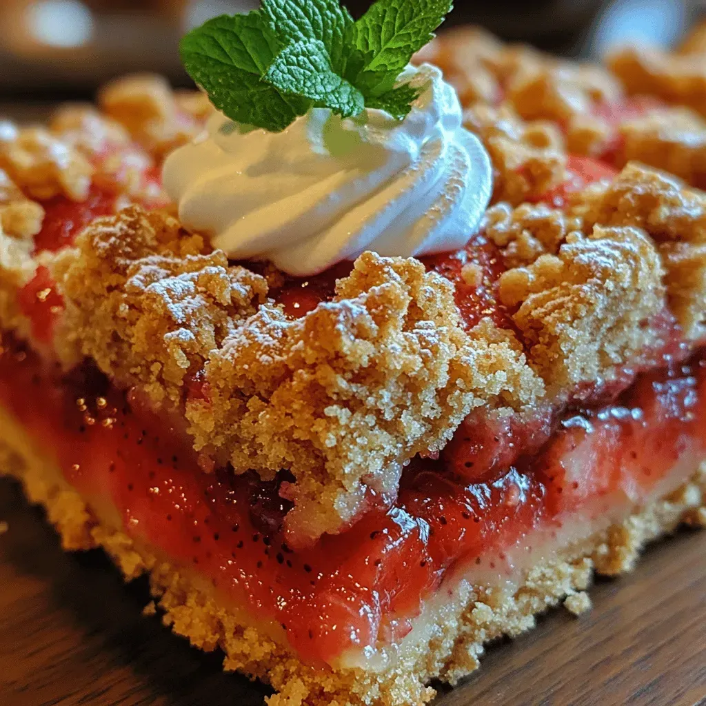Strawberry Shortcake Crumble Bars: A Delightful Summer Treat