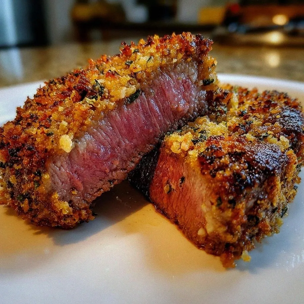 20-Minute Garlic Parmesan Crusted Steak That Melts in Your Mouth