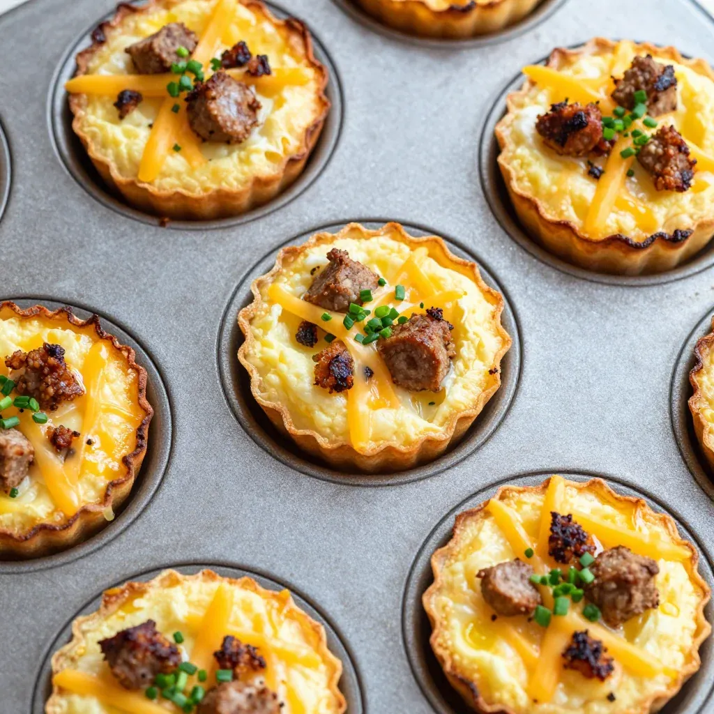 Freezer Prep Breakfast Sausage and Egg Cups