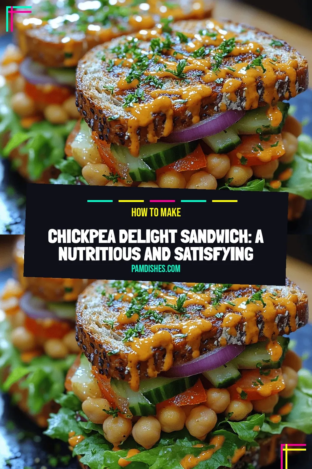Chickpea Delight Sandwich: A Nutritious and Satisfying Plant-Based Meal
