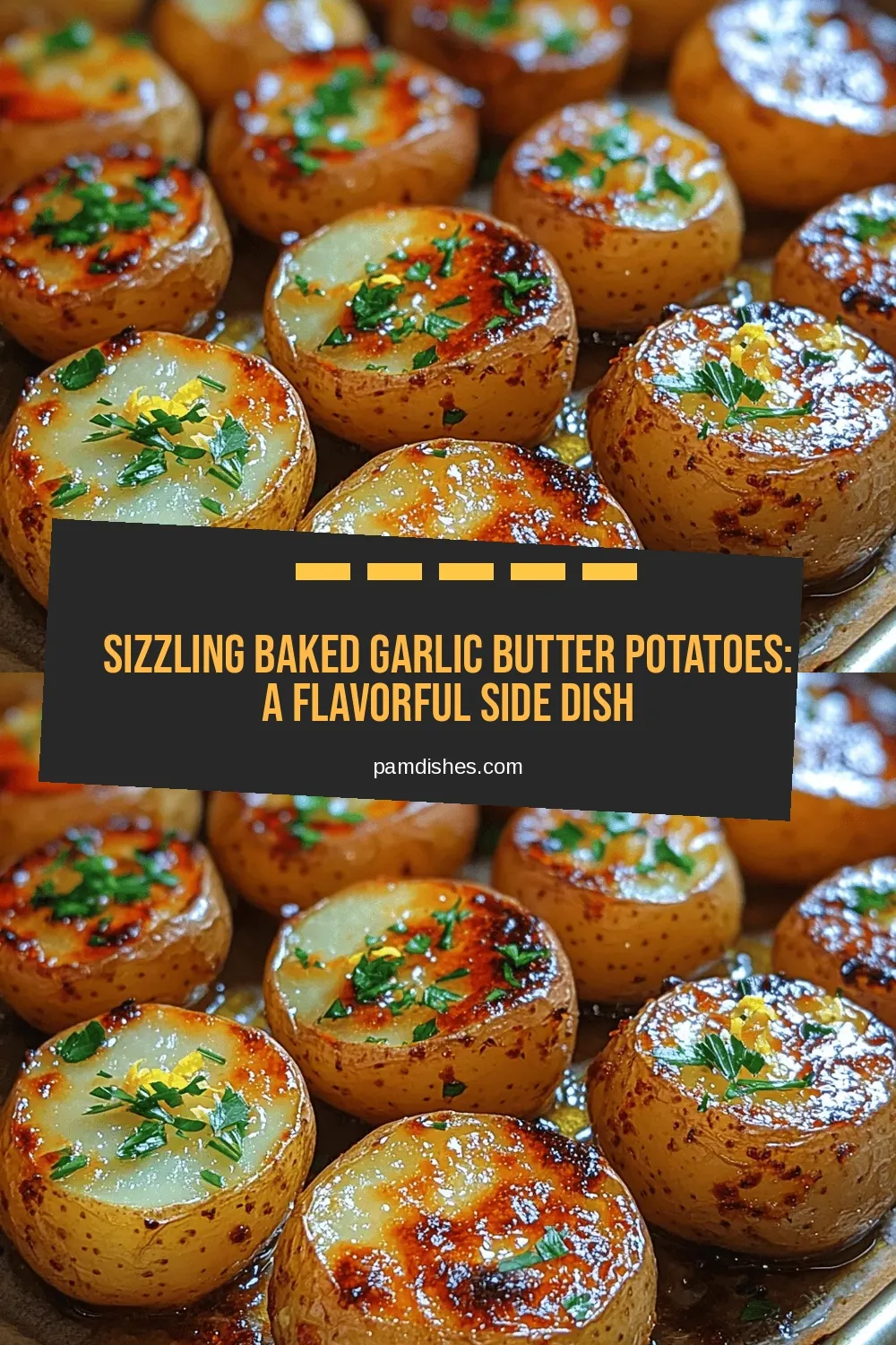 Sizzling Baked Garlic Butter Potatoes: A Flavorful Side Dish