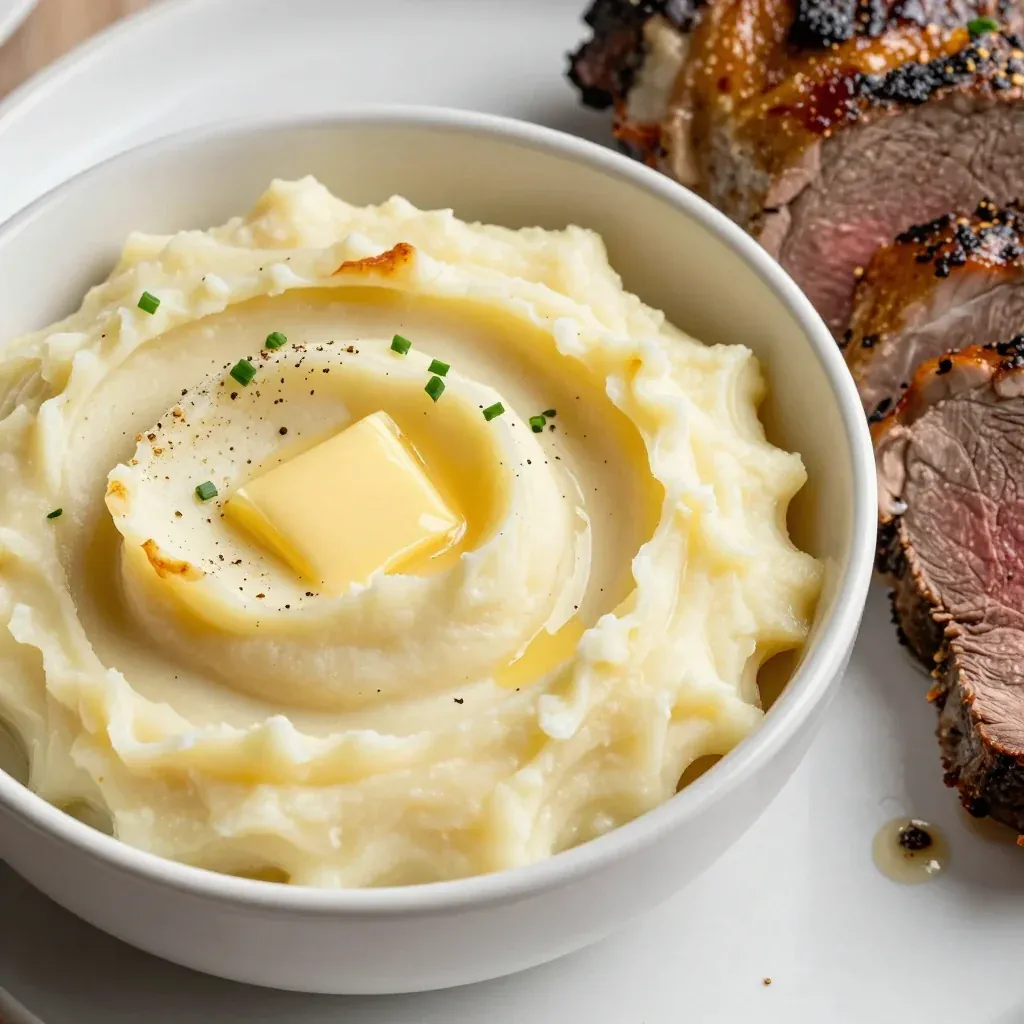 creamy garlic mashed potatoes to serve with special occasion roasts