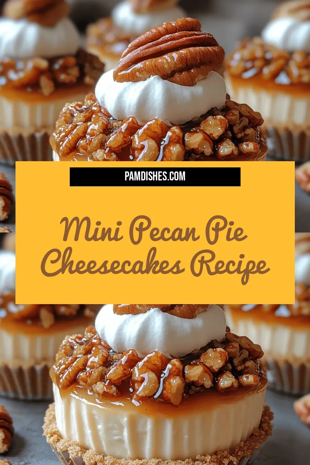 Mini Pecan Pie Cheesecakes Recipe