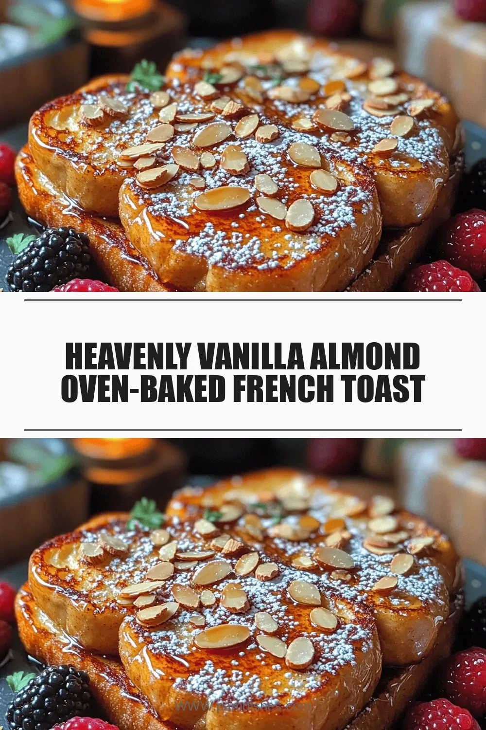 Heavenly Vanilla Almond Oven-Baked French Toast